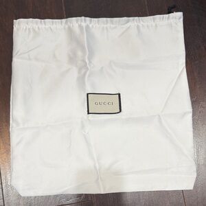 Gucci Ivory silky dust bag / Storage Bag with Logo